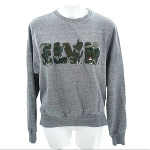 Rare Eleven Paris Cactus ELVN Logo Sweatshirt Top